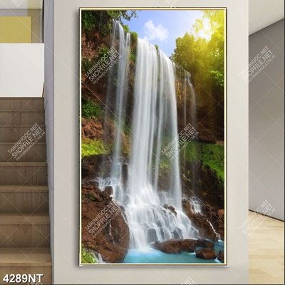 Tranh phong cảnh thiên nhiên thác nước