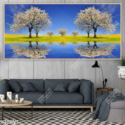 Tranh phong cảnh nghệ thuật trên sông