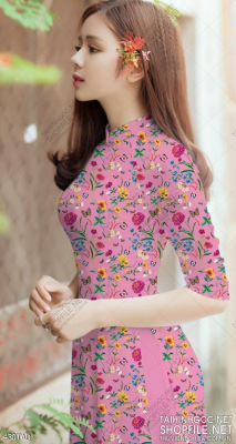 File tranh vải áo dài việt nam 430