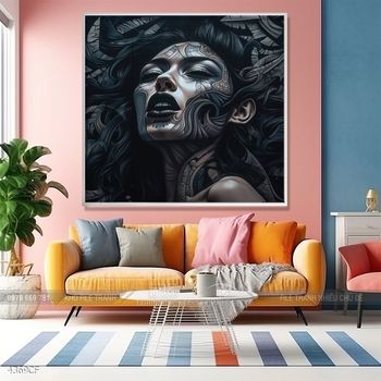 Tranh treo tường trang trí quán cà phê sang chảnh