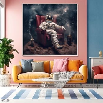 Tranh phi hành gia treo tường