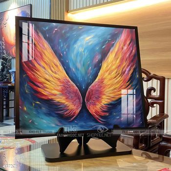 Tranh treo tường quán cafe, trà sữa đầy nghệ thuật