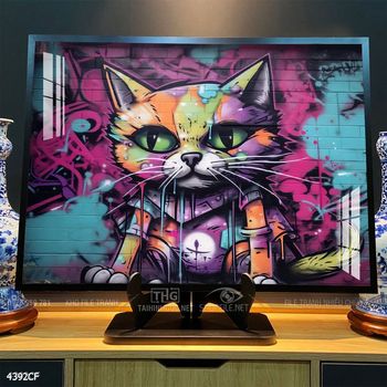 Tranh treo tường quán cafe, trà sữa đầy nghệ thuật