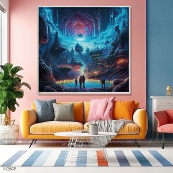 Tranh treo tường phi hành gia vũ trụ