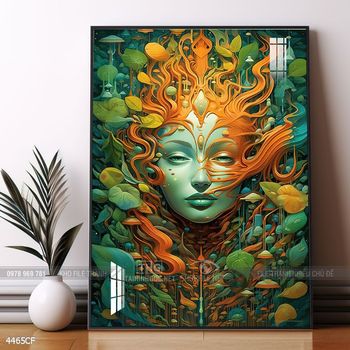 Tranh ly cafe trang trí quán coffee đẹp