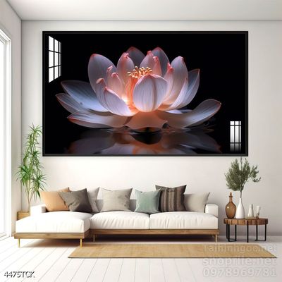 Tranh cá chép hoa sen cực đẹp