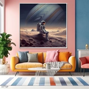 Tranh 3D phi hành gia vũ trụ