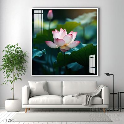 File tranh cá chép hoa sen mẫu mới nhất