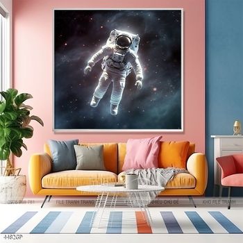 Tranh phi hành gia treo tường