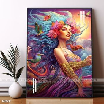 Tranh trang trí quán cafe, quán nước hiện đại