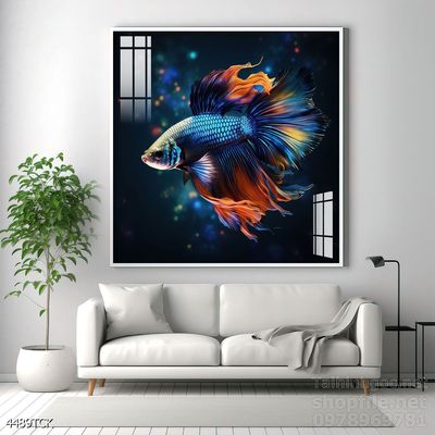 Tranh cá chép hoa sen đẹp mang nhiều ý nghĩa