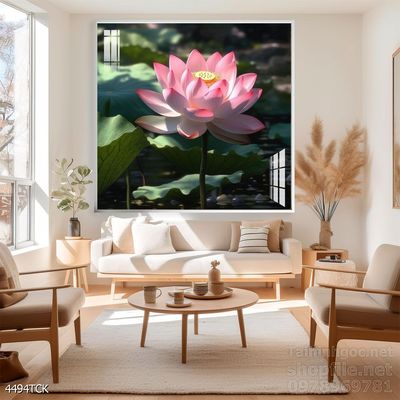 Tranh cá chép hoa sen treo tường mang nhiều ý nghĩa