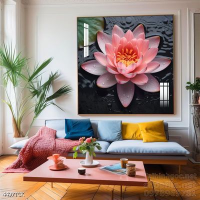 File tranh cá chép hoa sen mẫu mới nhất