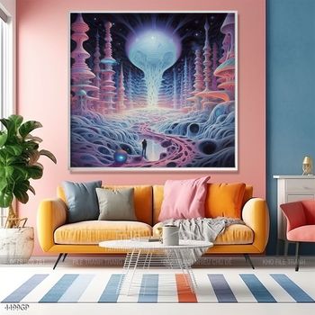 Tranh treo tường phi hành gia vũ trụ