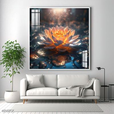 Tranh cá chép hoa sen