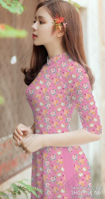 File tranh vải áo dài việt nam 450