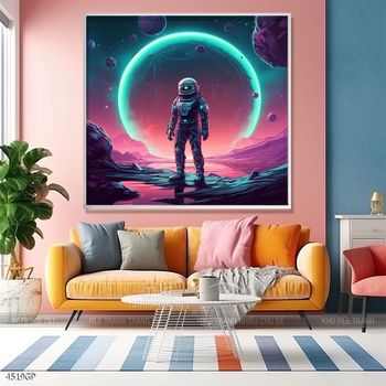 Tranh phi hành gia đẹp