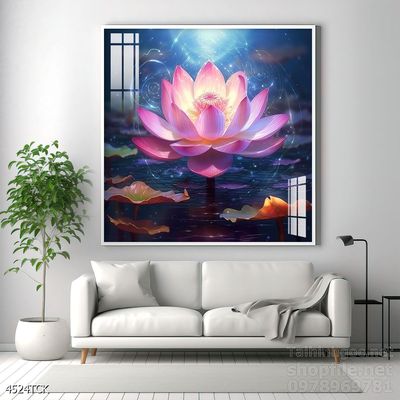 Tranh cá chép hoa sen đẹp mang nhiều ý nghĩa