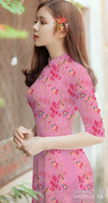 File tranh vải áo dài việt nam 452