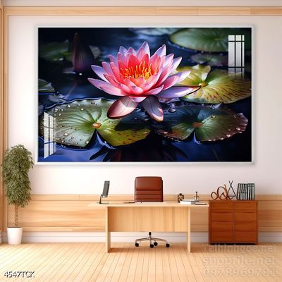 Tranh cá chép hoa sen treo tường mang nhiều ý nghĩa