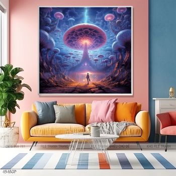 Tranh nghệ thuật phi hành gia treo tường