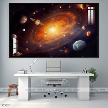 Tranh phi hành gia treo tường