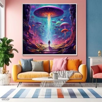 Tranh nghệ thuật phi hành gia treo tường