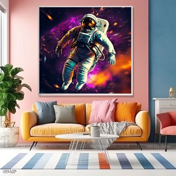 Tranh phi hành gia decor tường nhà