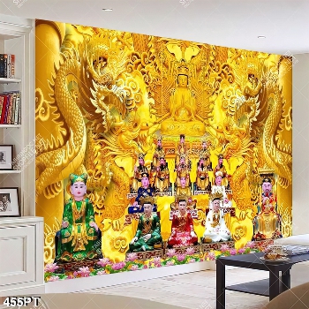 Tranh bàn thờ Công Đông file gốc