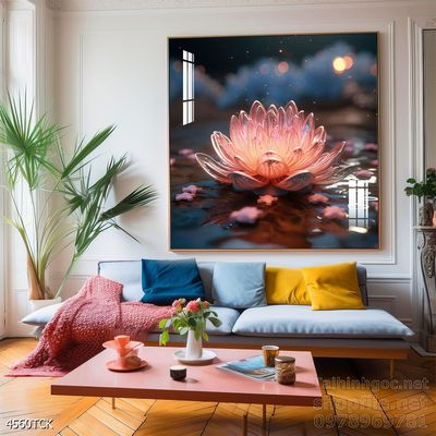 Tranh cá chép hoa sen đẹp mang nhiều ý nghĩa