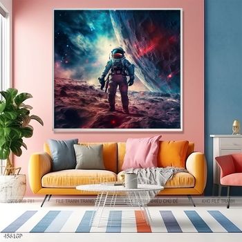 Tranh phi hành gia treo tường