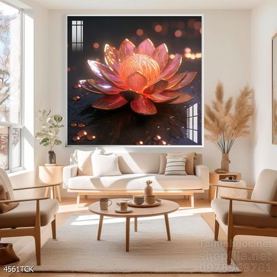 Tranh cá chép hoa sen