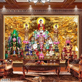 Tranh bàn thờ Công Đông chất lượng cao