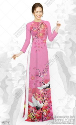 File tranh vải áo dài việt nam 456