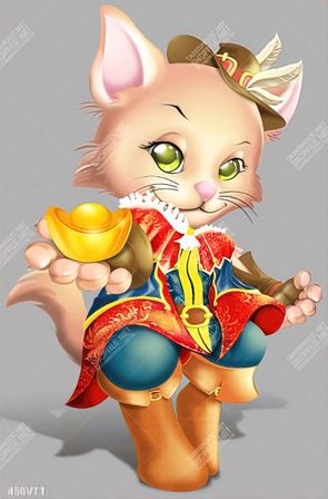 File psd mèo quý tộc cầm chỉnh vàng