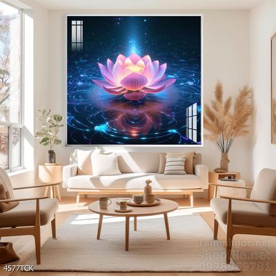 Tranh cá chép hoa sen đẹp mang nhiều ý nghĩa