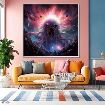 Tranh 3D phi hành gia vũ trụ