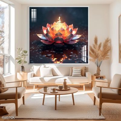 File tranh cá chép hoa sen mẫu mới nhất