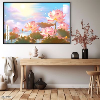 Tranh cá chép hoa sen