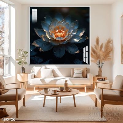 Tranh cá chép hoa sen cực đẹp