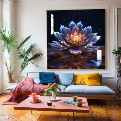 Tranh cá chép hoa sen đẹp mang nhiều ý nghĩa