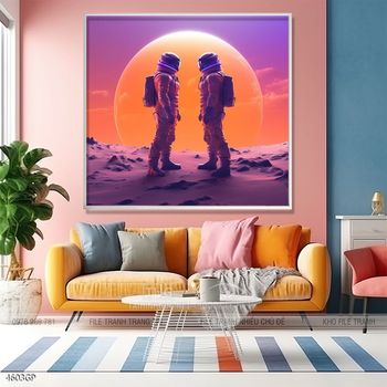 Tranh treo tường nghệ thuật phi hành gia
