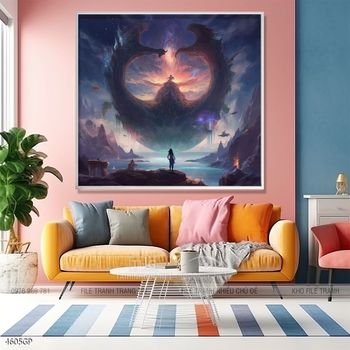 Tranh phi hành gia đẹp