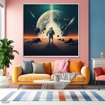 Tranh phi hành gia treo tường