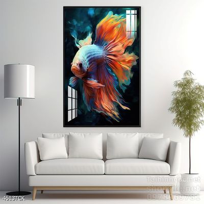 Tranh cá chép hoa sen đẹp mang nhiều ý nghĩa