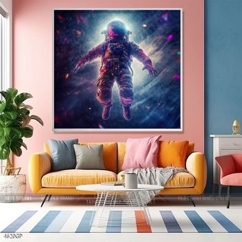 Tranh treo tường phi hành gia vũ trụ