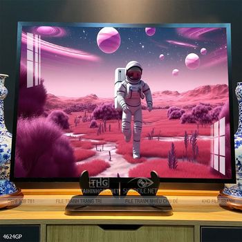 Tranh phi hành gia treo tường