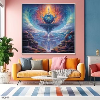 Tranh treo tường phi hành gia vũ trụ