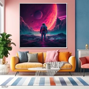 Tranh phi hành gia đẹp