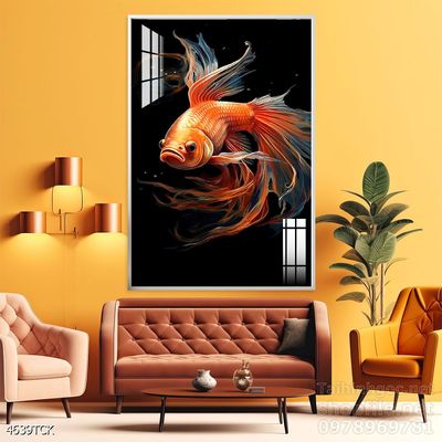 Tranh cá chép hoa sen đẹp mang nhiều ý nghĩa